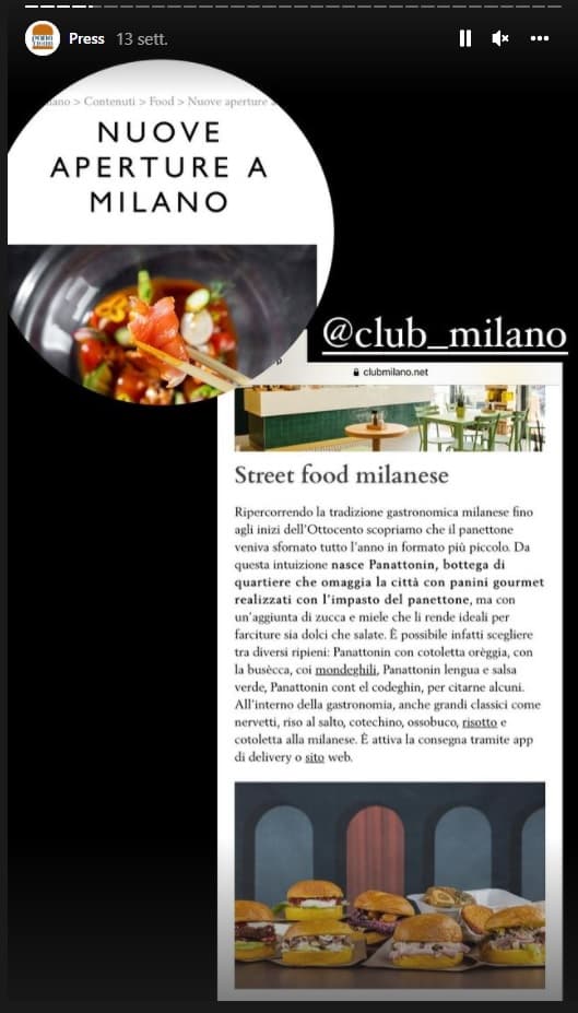 Club Milano, 13 settembre 2021