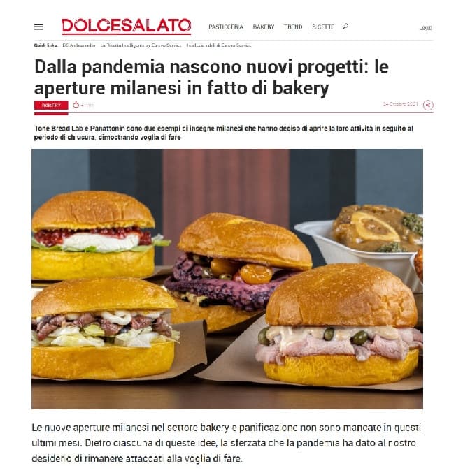 Dolce Salato, 24 ottobre 2021