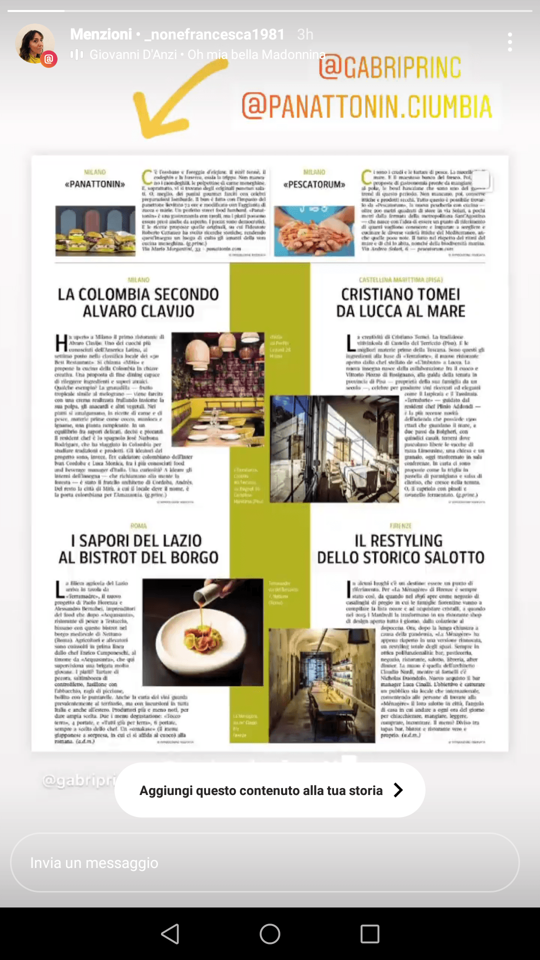 Cook — Corriere della Sera, 17 novembre 2021