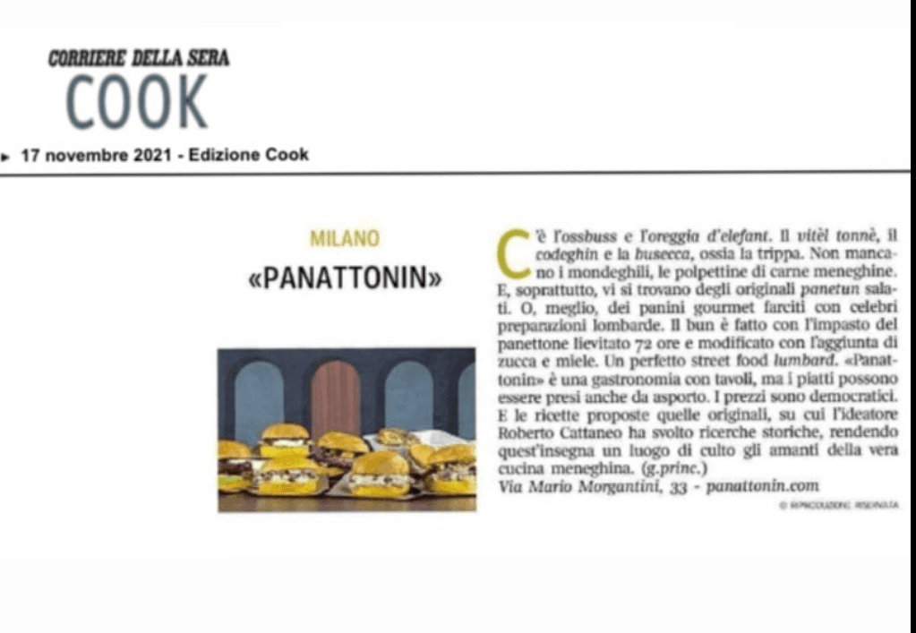 Cook — Corriere della Sera, 17 novembre 2021